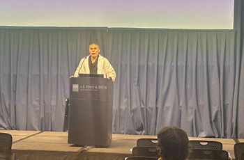 3rd year MD student Basil Considine at FDA public hearing