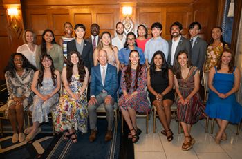 the Gold Humanism Class of 2025 with Newton Kendig