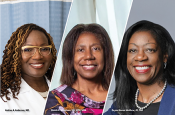 From Left, Andrea Anderson, Wanda Nicholson, and Dayna Bowen Matthew