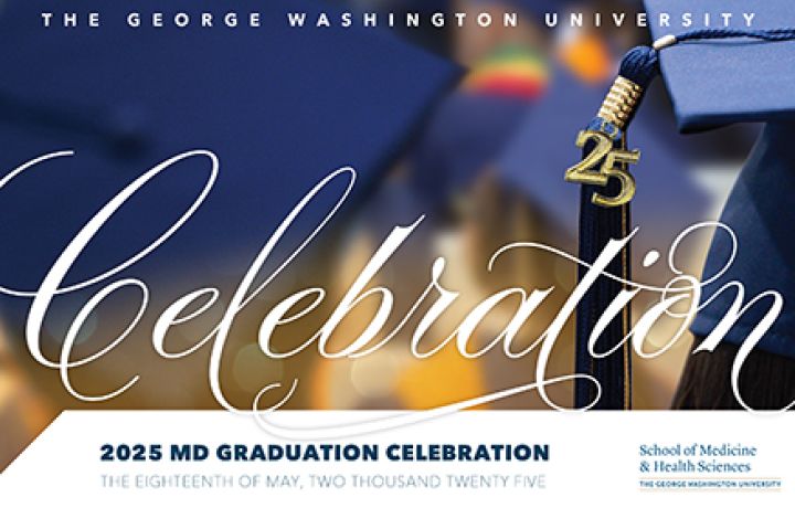 MD Class of 25 illustration, Cap with 25 and Celebration