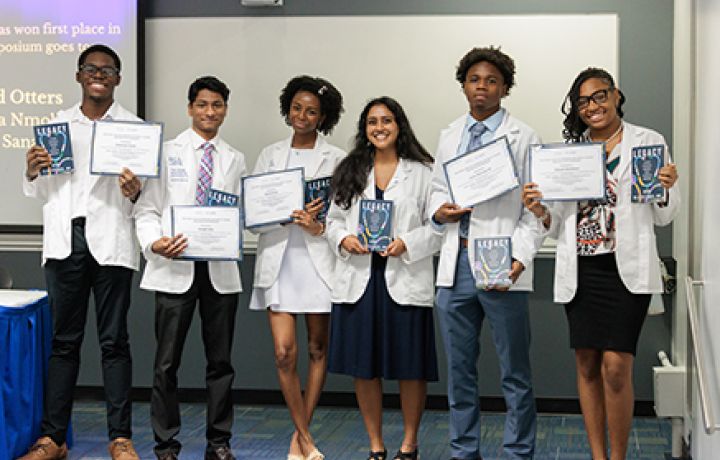 Winning team at DC HAPP poster presentation
