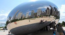Chicago bean statue