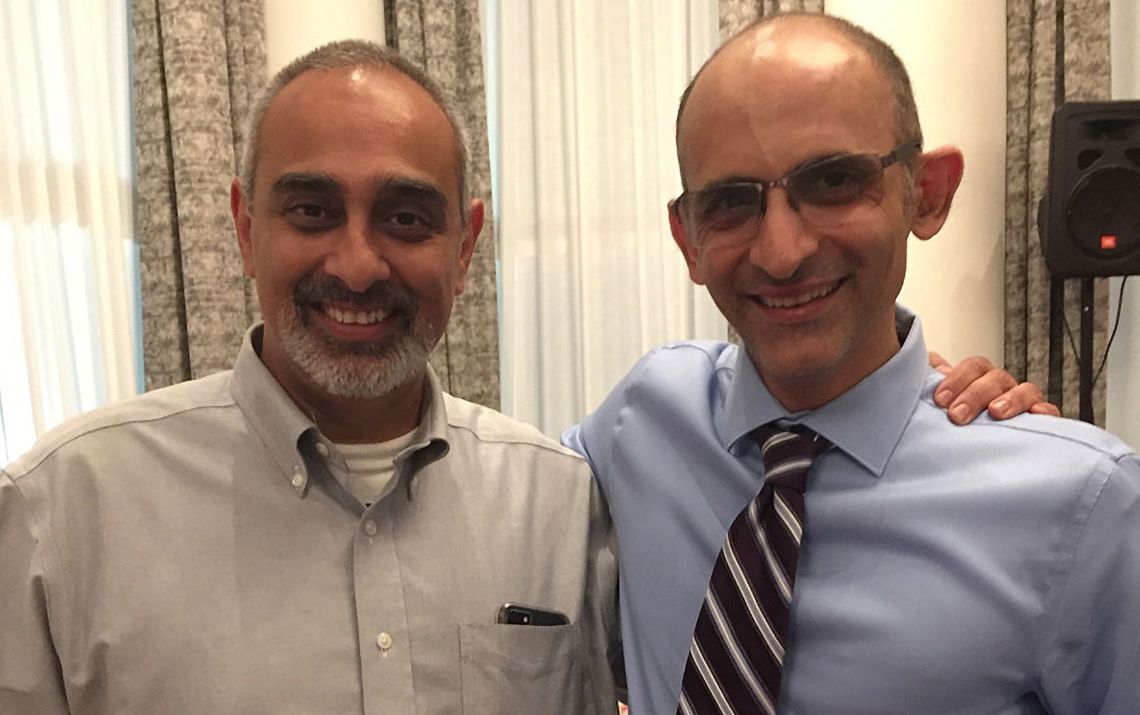 Rog Bhojwani & Reza Taheri were tied for the Golden Apple Award for their excellence in teaching and outstanding mentoring (2017).  The Golden Apple Award was given to a Neuroradiology faculty physician 6 times during the last 8 graduation ceremonies.