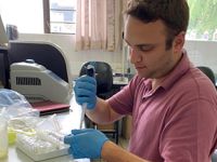 Daniel Muller, MD, during a clinical research elective in Malari, funded in part by the Akman Scholarship 